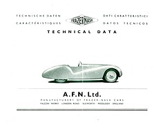 Frazer-Nash High Speed - technische Daten (1950, engl., franz, ital. deutsch)