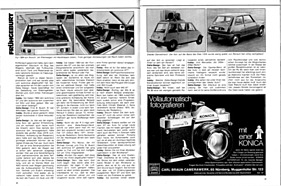 Frühgeburt - Autonova GT - Hobby 15/1974 - Seiten 42 und 43 Frühgeburt - Autonova GT - Hobby 15/1974 - Seiten 42 und 43