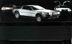 Grossformatiger Verkaufsprospekt De Lorean 1981 Grossformatiger Verkaufsprospekt De Lorean 1981