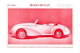 Healey Duncan 2,4 Litre DHC - Verkaufsprospekt (1947, engl.) Healey Duncan 2,4 Litre DHC - Verkaufsprospekt (1947, engl.)