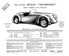 Healey Silverstone - Verkaufsprospekt (1950, engl.) Healey Silverstone - Verkaufsprospekt (1950, engl.)