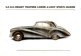 Healey Tickford Saloon 2,4 Litre - Verkaufsprospekt (1950, engl.) Healey Tickford Saloon 2,4 Litre - Verkaufsprospekt (1950, engl.)