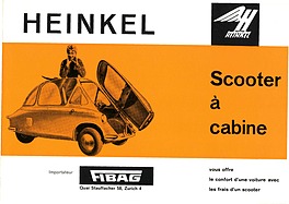 Heinkel-Kabine - Prospekt (1958, franz.) Heinkel-Kabine - Prospekt (1958, franz.)