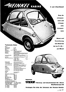 Heinkel Kabine - Verkaufsprospekt (1959) Heinkel Kabine - Verkaufsprospekt (1959)