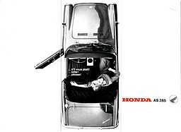 Honda AS 285 - Faltprospekt (1964, engl., franz., deutsch) Honda AS 285 - Faltprospekt (1964, engl., franz., deutsch)
