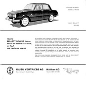 Isuzu Bellett Deluxe - Beschreibung (1965) Isuzu Bellett Deluxe - Beschreibung (1965)
