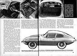 Jaguar E - das schnellste Raubtier der Welt - Hobby 2/1962 - Seiten 48 und 49 Jaguar E - das schnellste Raubtier der Welt - Hobby 2/1962 - Seiten 48 und 49