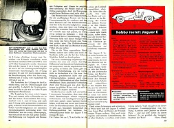 Jaguar E - das schnellste Raubtier der Welt - Hobby 2/1962 - Seiten 50 und 51 Jaguar E - das schnellste Raubtier der Welt - Hobby 2/1962 - Seiten 50 und 51