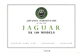 Jaguar XK 140 - Kurz-Prospekt (engl) 1955 Jaguar XK 140 - Kurz-Prospekt (engl) 1955