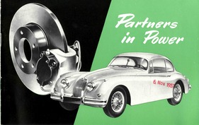 Jaguar XK 150 - Prospekt "Partners in Power" mit Dunlop von 1957 Jaguar XK 150 - Prospekt "Partners in Power" mit Dunlop von 1957