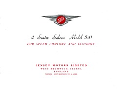 Jensen 541 - Verkaufsprospekt (1956, engl.) - Seite 2 Jensen 541 - Verkaufsprospekt (1956, engl.) - Seite 2