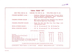 Jensen 541 - Verkaufsprospekt - Preise - Beiblatt (1956, engl.) - Seite 11 Jensen 541 - Verkaufsprospekt - Preise - Beiblatt (1956, engl.) - Seite 11