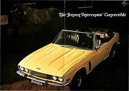 Jensen Interceptor III Convertible - Verkaufsprospekt (1975, engl.) Jensen Interceptor III Convertible - Verkaufsprospekt (1975, engl.)