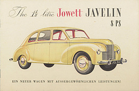 Jowett Javelin - Verkaufsprospekt (1952) Jowett Javelin - Verkaufsprospekt (1952)
