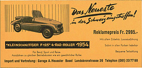 Kleinschnittger - Verkaufspropsekt (1954) Kleinschnittger - Verkaufspropsekt (1954)