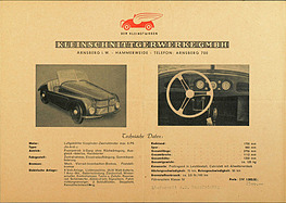 Kleinschnittger - Verkaufsprospekt (1952) Kleinschnittger - Verkaufsprospekt (1952)