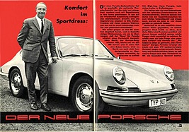 Komfort im Sportdress - Porsche 901 - Hobby 22/1963 - Seiten 60 und 61 Komfort im Sportdress - Porsche 901 - Hobby 22/1963 - Seiten 60 und 61