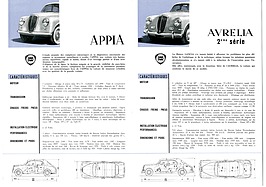 Lancia Appia und Aurelia - Prospekt (1953, franz.) - Seite 2 (1953)