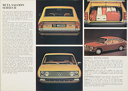 Le Lancia Beta - Verkaufsprospekt (1975, engl.) - Seite 2 (1975)