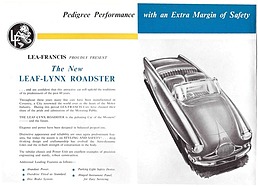 Lea Francis Lynx - Verkaufsprospekt (1960, engl.) - Seite 2 Lea Francis Lynx - Verkaufsprospekt (1960, engl.) - Seite 2