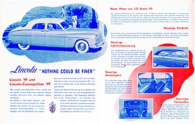 Lincoln Baujahr 1949 - Prospekt (1948) - Seiten 2 und 3 Lincoln Baujahr 1949 - Prospekt (1948) - Seiten 2 und 3