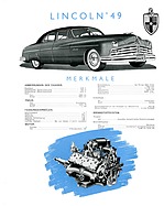 Lincoln Baujahr 1949 - technische Daten (1948) Lincoln Baujahr 1949 - technische Daten (1948)