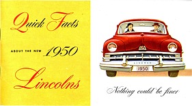 Lincoln Baujahr 1950 - Prospekt (1949, engl.) Lincoln Baujahr 1950 - Prospekt (1949, engl.)