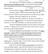 Lincoln Cosmopolitan - Presseankündigung (1948, engl.) Lincoln Cosmopolitan - Presseankündigung (1948, engl.)