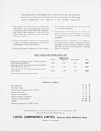 Lotus Super Seven 1500 - Verkaufsprospekt (1965, engl.) - Seite 2 Lotus Super Seven 1500 - Verkaufsprospekt (1965, engl.) - Seite 2