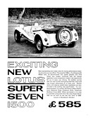 Lotus Super Seven 1500 - Verkaufsunterlagen (1965, engl.) Lotus Super Seven 1500 - Verkaufsunterlagen (1965, engl.)