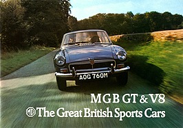 MG B GT und GT V8 - Prospekt (1974, engl.) MG B GT und GT V8 - Prospekt (1974, engl.)