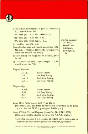 Bild von MG Midget XPAG Engine Tuning - Seite 16