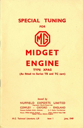 MG Midget XPAG Engine Tuning MG Midget XPAG Engine Tuning