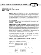 MVS Venturi - technische Daten (1989) (1989)