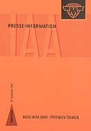 Maico Sport (1957) - Presseinformation zur IAA 1957 Maico Sport (1957) - Presseinformation zur IAA 1957