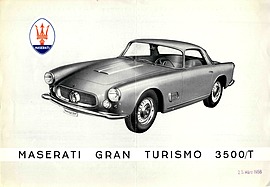 Maserati 3500 GT - Verkaufsprospekt (1958, engl, franz., ital.) Maserati 3500 GT - Verkaufsprospekt (1958, engl, franz., ital.)