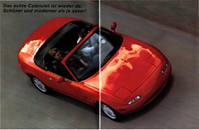 Mazda MX-5 - Verkaufsprospekt (1990) - Seiten 2 und 3 Mazda MX-5 - Verkaufsprospekt (1990) - Seiten 2 und 3