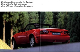 Mazda MX-5 - Verkaufsprospekt (1990) - Seiten 6 und 7 Mazda MX-5 - Verkaufsprospekt (1990) - Seiten 6 und 7