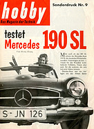 Mercedes-Benz 190 SL - hobby Sonderdruck Nr. 9 1960 - Seite 1 Mercedes-Benz 190 SL - hobby Sonderdruck Nr. 9 1960 - Seite 1