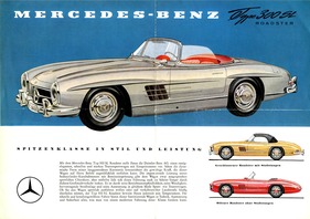 Mercedes-Benz 300 SL Roadster - Verkaufsblatt 1957 Mercedes-Benz 300 SL Roadster - Verkaufsblatt 1957