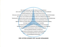 Mercedes-Benz 300 SL - Verkaufsprospekt von 1958 - Seite 1 Mercedes-Benz 300 SL - Verkaufsprospekt von 1958 - Seite 1