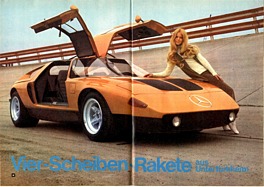 Mercedes Benz C111 - Vierscheiben-Rakete aus Untertürkheim - Hobby 7/1970 - Seiten 68 und 69 Mercedes Benz C111 - Vierscheiben-Rakete aus Untertürkheim - Hobby 7/1970 - Seiten 68 und 69