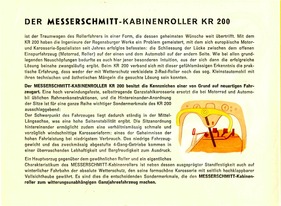 Messerschmitt KR 200 Prospekt von 1955 - Seite 2 (1955)