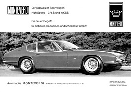 Monteverdi High Speed 375 S und 400 SS - Verkaufsprospekt (1967) Monteverdi High Speed 375 S und 400 SS - Verkaufsprospekt (1967)
