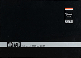 Monteverdi High Speed 375 S und 400 SS - Verkaufsprospekt (1968, engl., deutsch) Monteverdi High Speed 375 S und 400 SS - Verkaufsprospekt (1968, engl., deutsch)