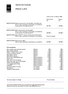 Monteverdi Price List (1979, engl.) Monteverdi Price List (1979, engl.)