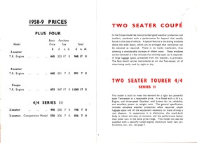 Morgan - Verkaufsprospekt (1958) - Seite 1a Morgan - Verkaufsprospekt (1958) - Seite 1a