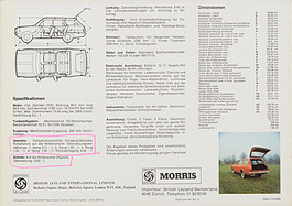 Morris Marina 1.8 Estate – Verkaufsprospekt (1974) – Seite 4 Morris Marina 1.8 Estate – Verkaufsprospekt (1974) – Seite 4