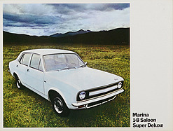 Morris Marina 1.8 Saloon Super Deluxe – Verkaufsprospekt (1976) Morris Marina 1.8 Saloon Super Deluxe – Verkaufsprospekt (1976)
