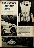 ADAC Motorwelt 14/1935 - Rekordjagd auf der Avus - Adler Trumpf Junior
